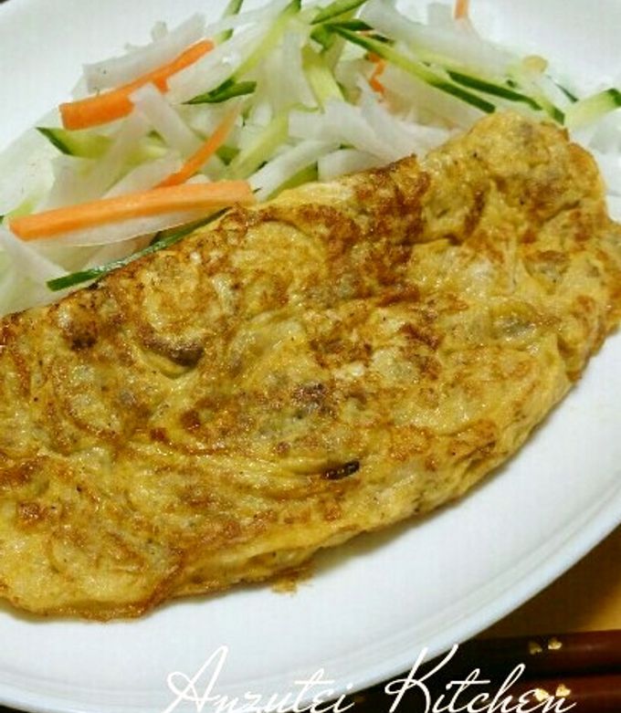 母の味♥混ぜて焼くだけオムレツ by あんず亭 【クックパッド】 簡単