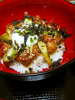 温泉卵のせ♥簡単♪とり丼-レシピのメイン写真