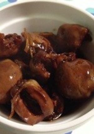 子供が奪い合う⭐︎鶏ハツの甘辛煮-レシピのメイン写真