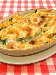 ほうれん草トマトクリーム風グラタン-レシピのメイン写真
