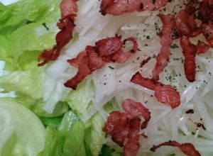 大根とレタスのカリカリベーコンサラダ-レシピのメイン写真