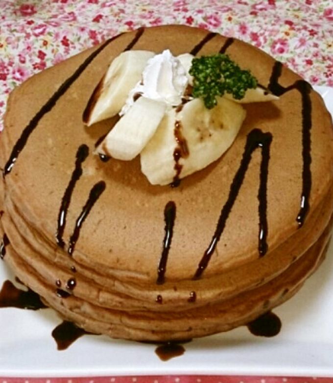 板チョコで♪美味チョコレートホットケーキ-レシピのメイン写真