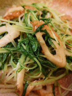 ちくわと水菜のからし酢醤油あえ-レシピのメイン写真
