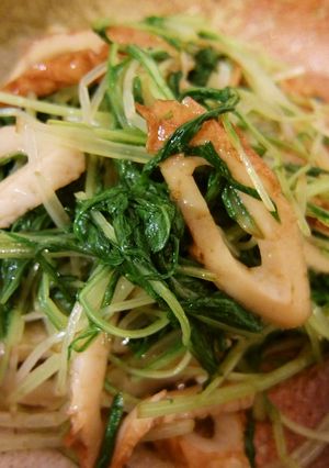 ちくわと水菜のからし酢醤油あえ-レシピのメイン写真