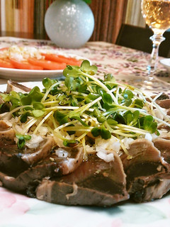 貝割れぽん酢で極み鰹のたたき-レシピのメイン写真
