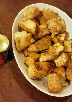 鶏肉と厚揚げのコロコロステーキ-レシピのメイン写真
