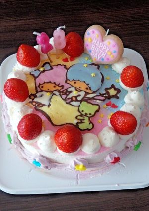 ♡♡チョコペンデコケーキ♡♡-レシピのメイン写真