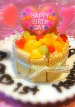 １歳ケーキ-レシピのメイン写真