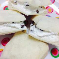 รูปของ 食パンで♡生クリームチョコチップパン♡