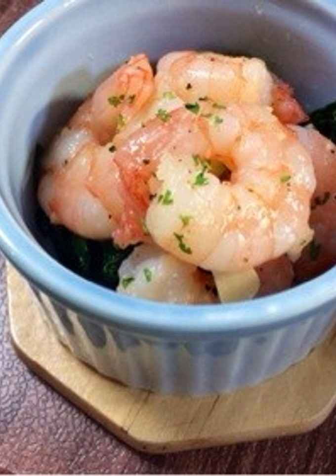 海老とほうれん草のマリネ-レシピのメイン写真