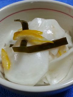 簡単 大根(かぶ)の千枚漬け-レシピのメイン写真