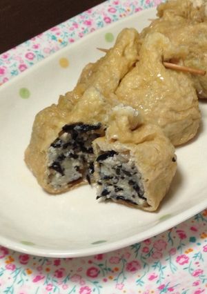 蓮根。豆腐。ひじき。巾着煮-レシピのメイン写真