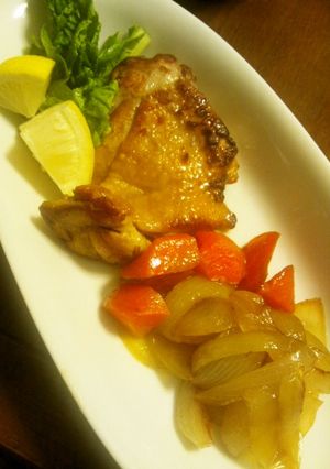 鶏モモのワイン風味照焼き-レシピのメイン写真