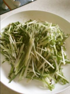 水菜塩昆布炒め-レシピのメイン写真