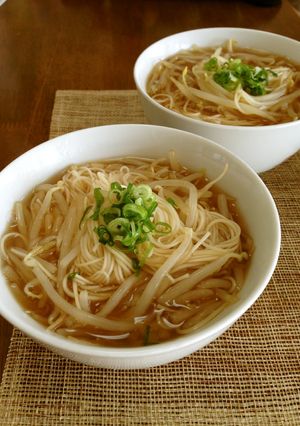 もやしだけで大満足！ラーメンみたいな素麺-レシピのメイン写真