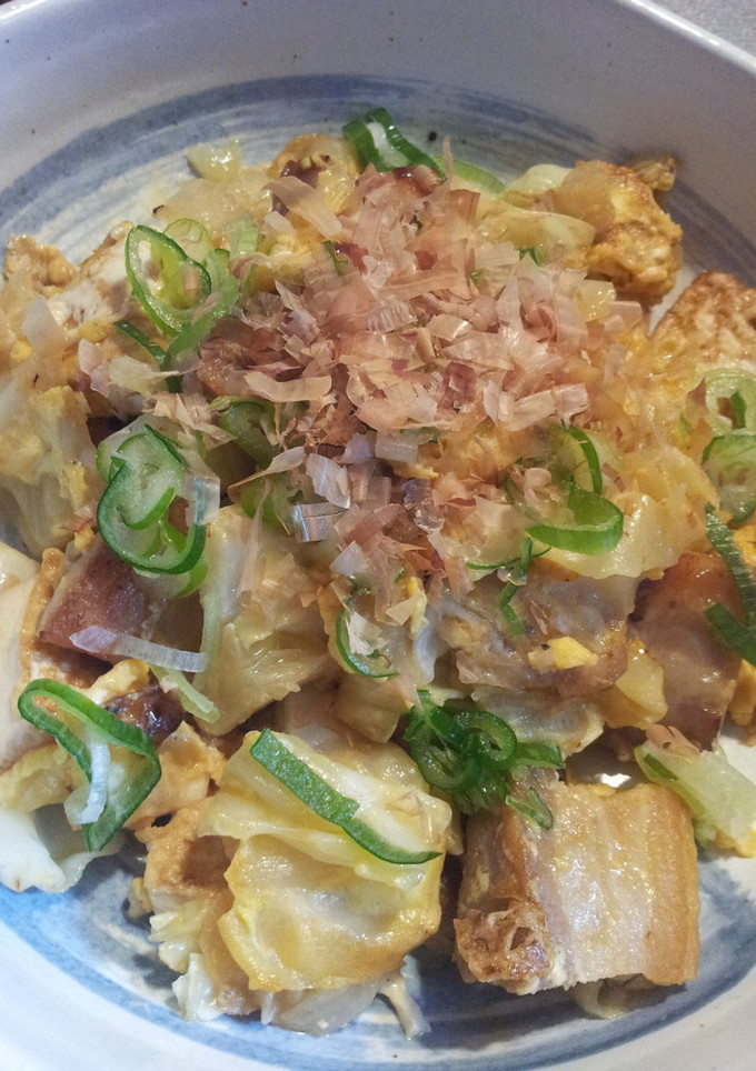 豚とキャベツと豆腐の卵炒め-レシピのメイン写真