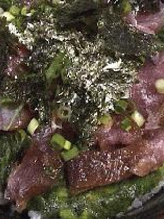 モロヘイヤを食べよう!(マグロ丼)-レシピのメイン写真