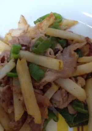 ☆ジャガイモと豚肉で青椒肉絲☆-レシピのメイン写真