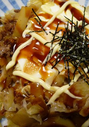 簡単!お好み焼き風キャベツいため-レシピのメイン写真