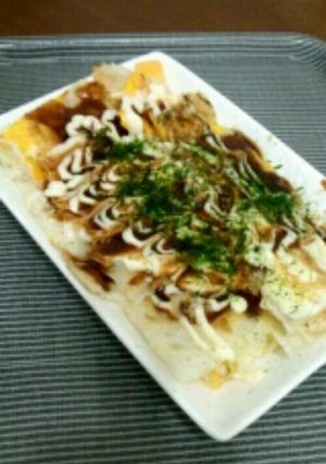 ワンタンの皮でキャベツ焼き-レシピのメイン写真