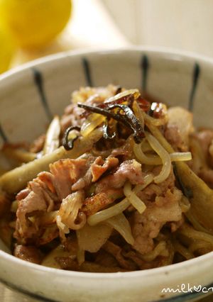 牛肉とごぼうの糸こん炒め～塩昆布の隠し味-レシピのメイン写真