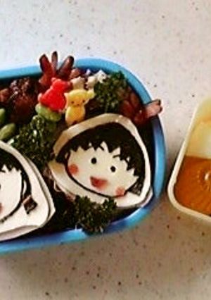 ちびまる子ちゃんとお姉ちゃんのキャラ弁♪-レシピのメイン写真
