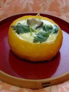 柚子釜の茶碗蒸し-レシピのメイン写真