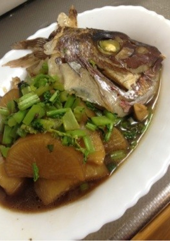 鯛のあらと大根の煮付け-レシピのメイン写真