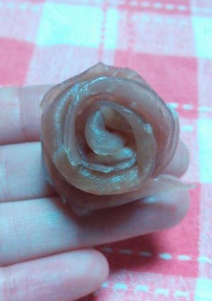 生ハム１枚で！包丁いらず！バラの花-レシピのメイン写真