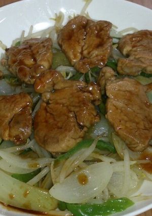 豚ヒレ肉＋野菜炒めで焼き肉ふうに☆-レシピのメイン写真