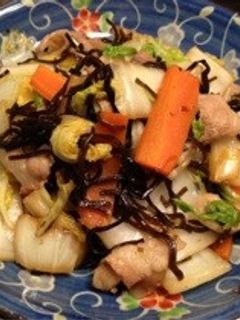 白菜の塩昆布炒め-レシピのメイン写真
