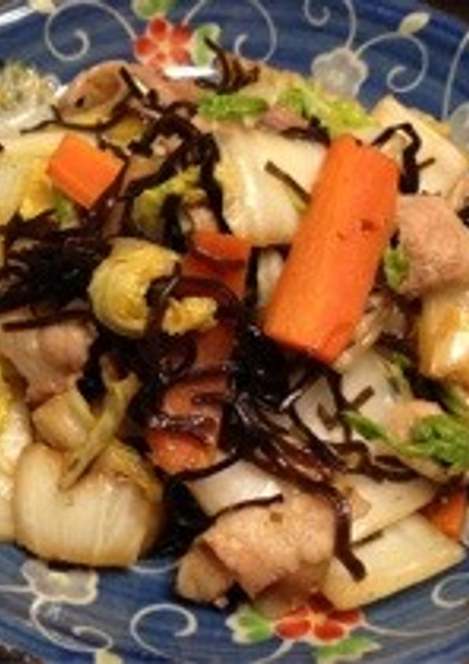 白菜の塩昆布炒め-レシピのメイン写真