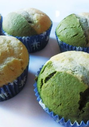 白と緑が爽快！　失敗しない抹茶マフィン-レシピのメイン写真