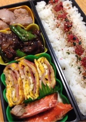 12/10 ダンナさんの簡単なお弁当-レシピのメイン写真