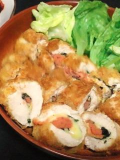 鶏肉の明太チーズ海苔はさみフライ-レシピのメイン写真