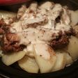サバ味噌煮缶とジャガイモチーズタジン蒸し