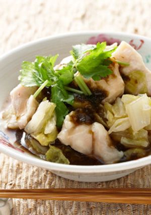 白菜と鶏肉蒸しの海苔あんかけ-レシピのメイン写真