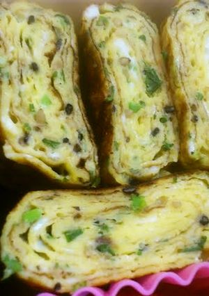 ネギ胡麻香る♡～卵焼き～弁当・朝食-レシピのメイン写真