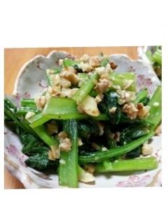 小松菜のカシューナッツ炒め-レシピのメイン写真