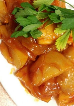簡単一品♡鶏とぽてとのｹﾁｬ煮-レシピのメイン写真