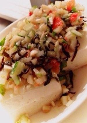 食べごたえあり！中華風 薬味たっぷり冷奴-レシピのメイン写真