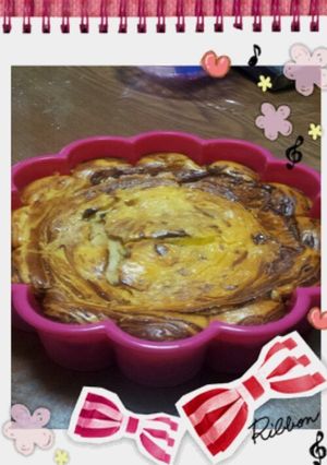 チョコマーブルのベイクドチーズ♡-レシピのメイン写真