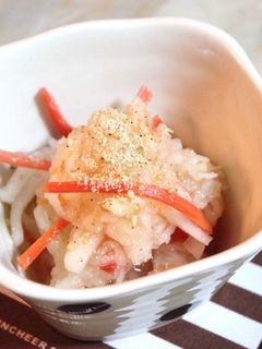 大根と柿のやさしい酢の物-レシピのメイン写真