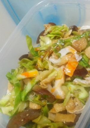 れんこんとなす 和えてキャベツと油揚を-レシピのメイン写真