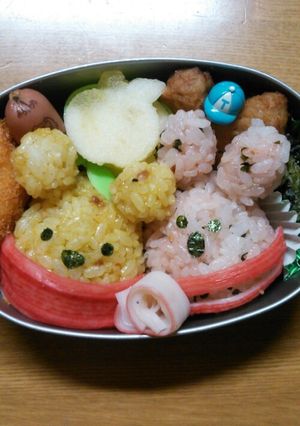 キャラ弁☆プーさんとピグレットは仲良し♥-レシピのメイン写真