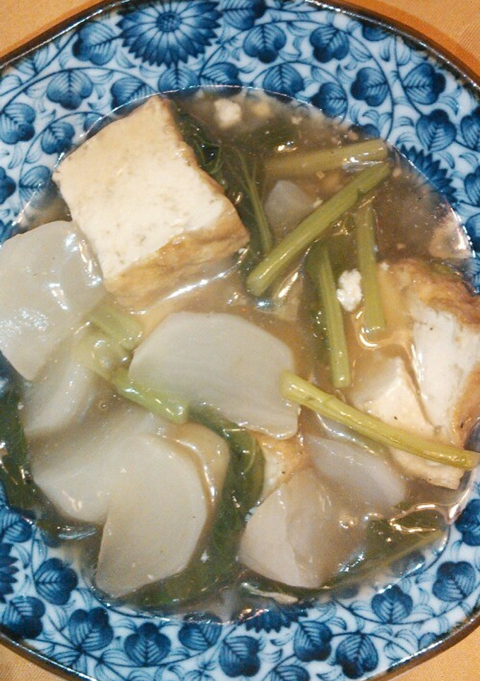 煮るだけ♪カブと厚揚げのからし煮-レシピのメイン写真