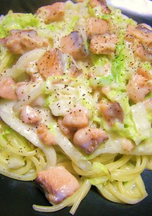 簡単❤鮭と白菜のクリームパスタ❤-レシピのメイン写真