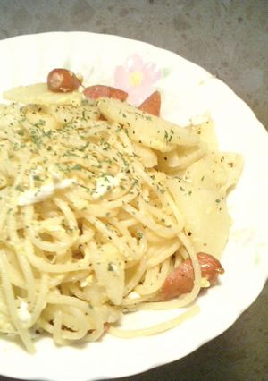 新じゃがとふんわり卵のパスタ-レシピのメイン写真