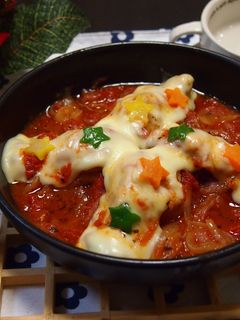手羽元のトマトソース煮のオーブン焼き-レシピのメイン写真
