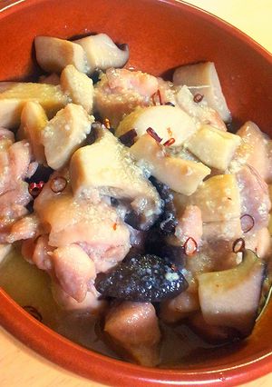 鶏肉とキノコのやわらかアヒージョ-レシピのメイン写真